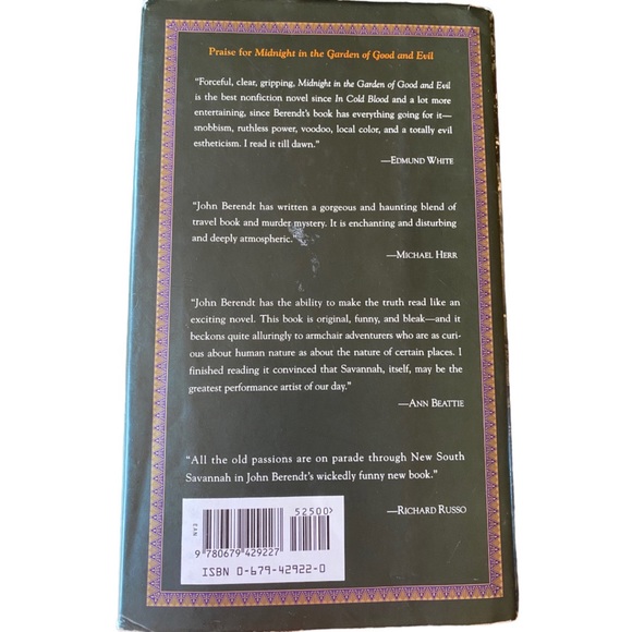 “Midnight In The Garden Of Good And Evil” by John Berendt - Hardcover Book - Picture 2 of 8